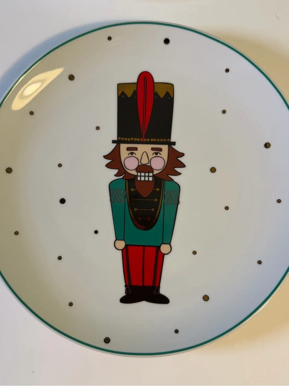 Set Of 4 The Cellar by Macys Nutcracker 9” Plates Christmas Holiday Festive